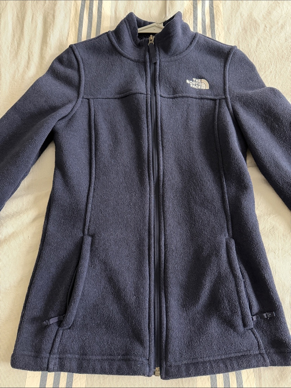 The North Face fleece in blue size small